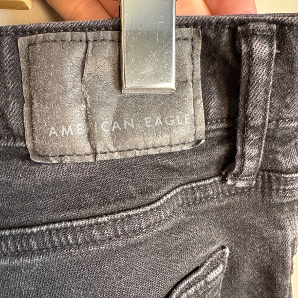 American‎ Eagle Black Denim Men's Airflex+ Jeans Size 32x32 Casual Campus Y2K - Picture 5 of 15